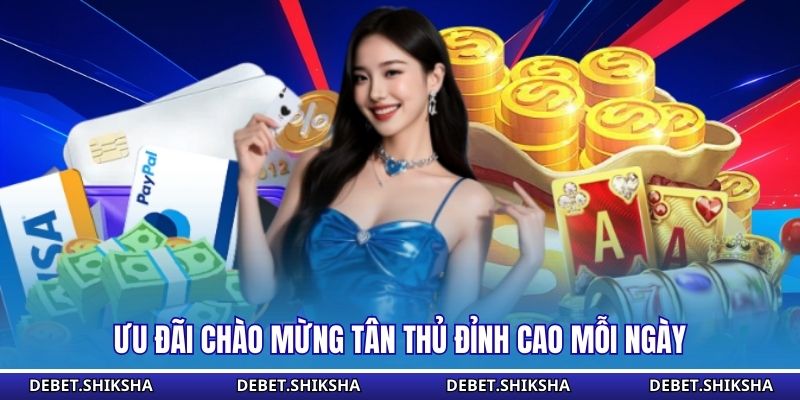 Ưu đãi chào mừng tân thủ đỉnh cao mỗi ngày